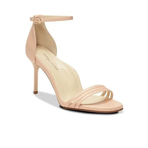 Sarah Flint Perfect Sandals 85mm Size 40 Blush Nappa NIB NEW